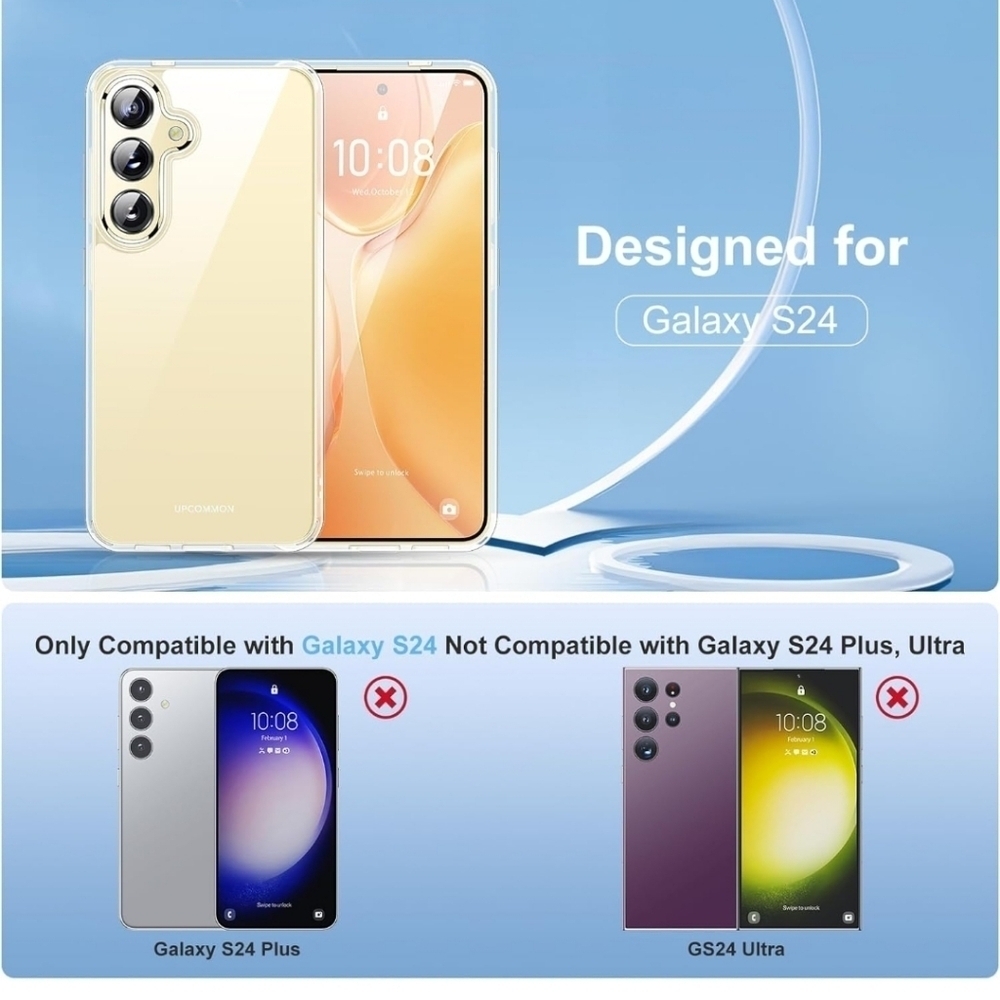 📱 Crystal Fit Clear Case for Samsung Galaxy S24 – Slim, Scratch Resistant, NWT - Picture 12 of 13